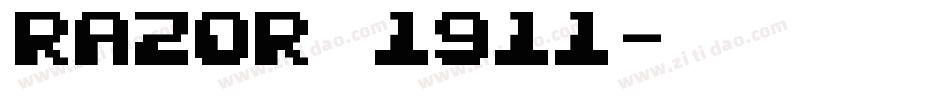 Razor 1911字体转换